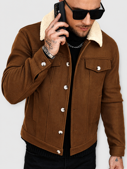 Herren Freizeitjacke mit kontrastierender Farbe