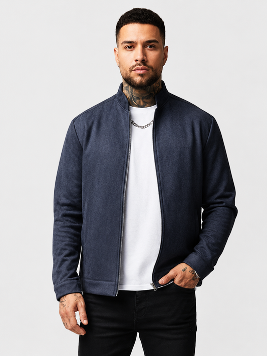 Herren Slim Fit Langarm Strickjacke
