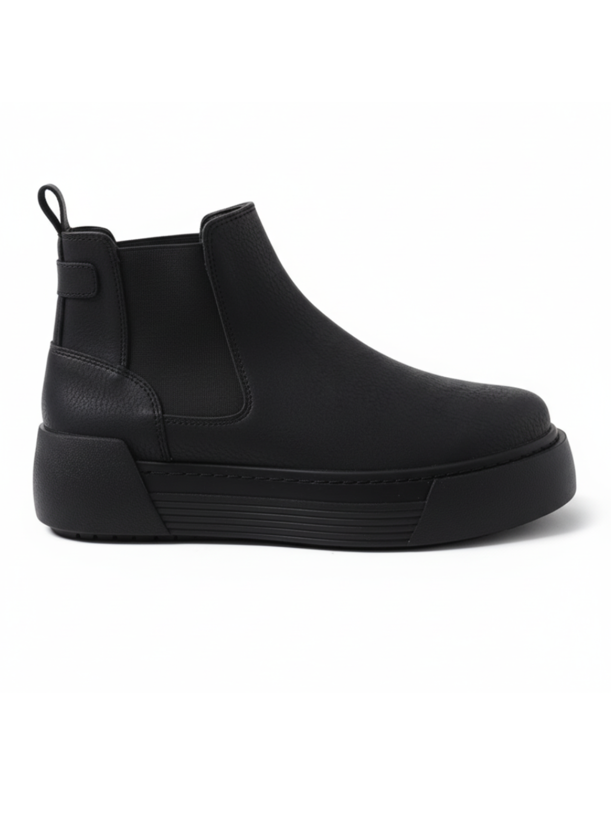 Avalon Onyx Chelsea boot in matte black by Apollo Moda, view 7