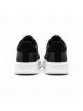 Genesis Shadow black and white casual sneaker by Apollo Moda, fourth angle