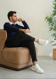 Zephyr Ivory white platform casual sneaker by Apollo Moda, sixth angle