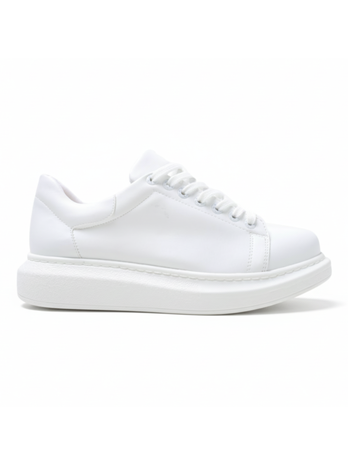 Women's Pluto Pure White casual sneaker in white by Apollo Moda, view 7