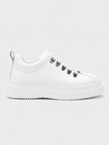 Apollo Moda Men's Atlas Frost white sneaker with metal hiking eyelets, main product photo