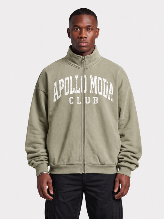 Club Collegiate Oversized Sweatshirt mit durchgehendem Reißverschluss
