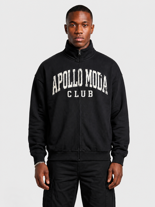 Club Collegiate Oversized Sweatshirt mit durchgehendem Reißverschluss