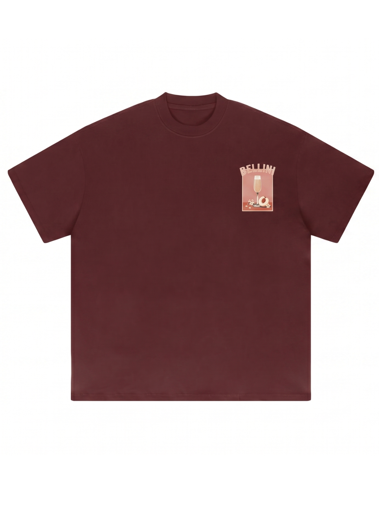 Bellini oversized heavyweight graphic tee by Apollo Moda, view 3