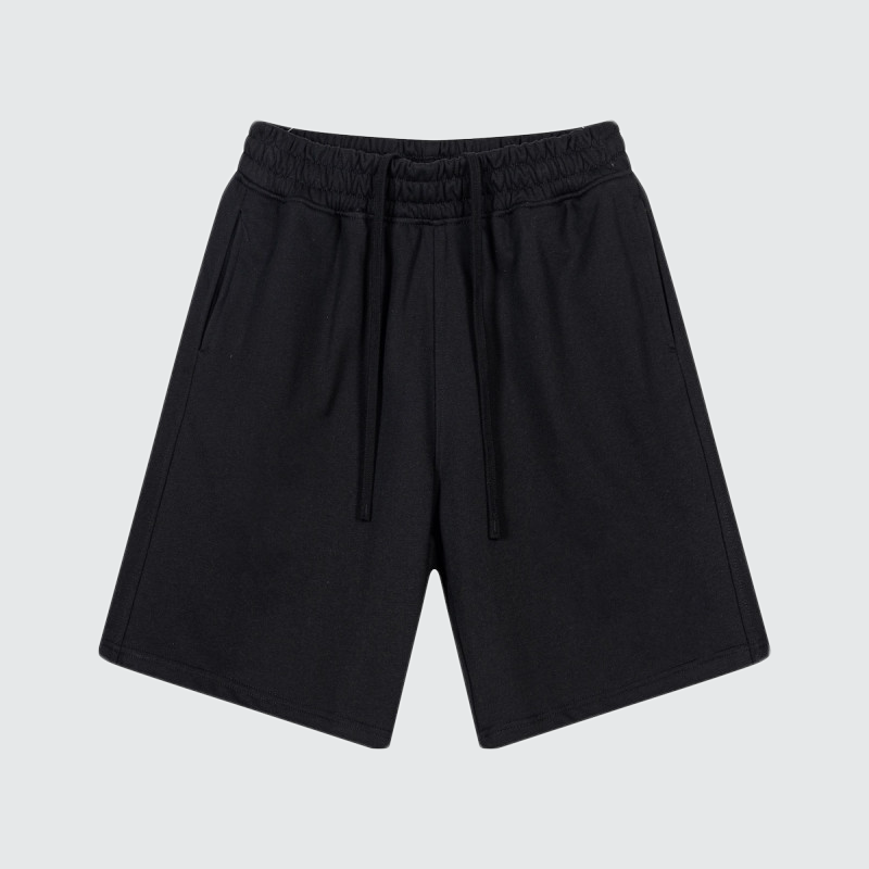 Club Collegiate sweat shorts in black by Apollo Moda, view 3