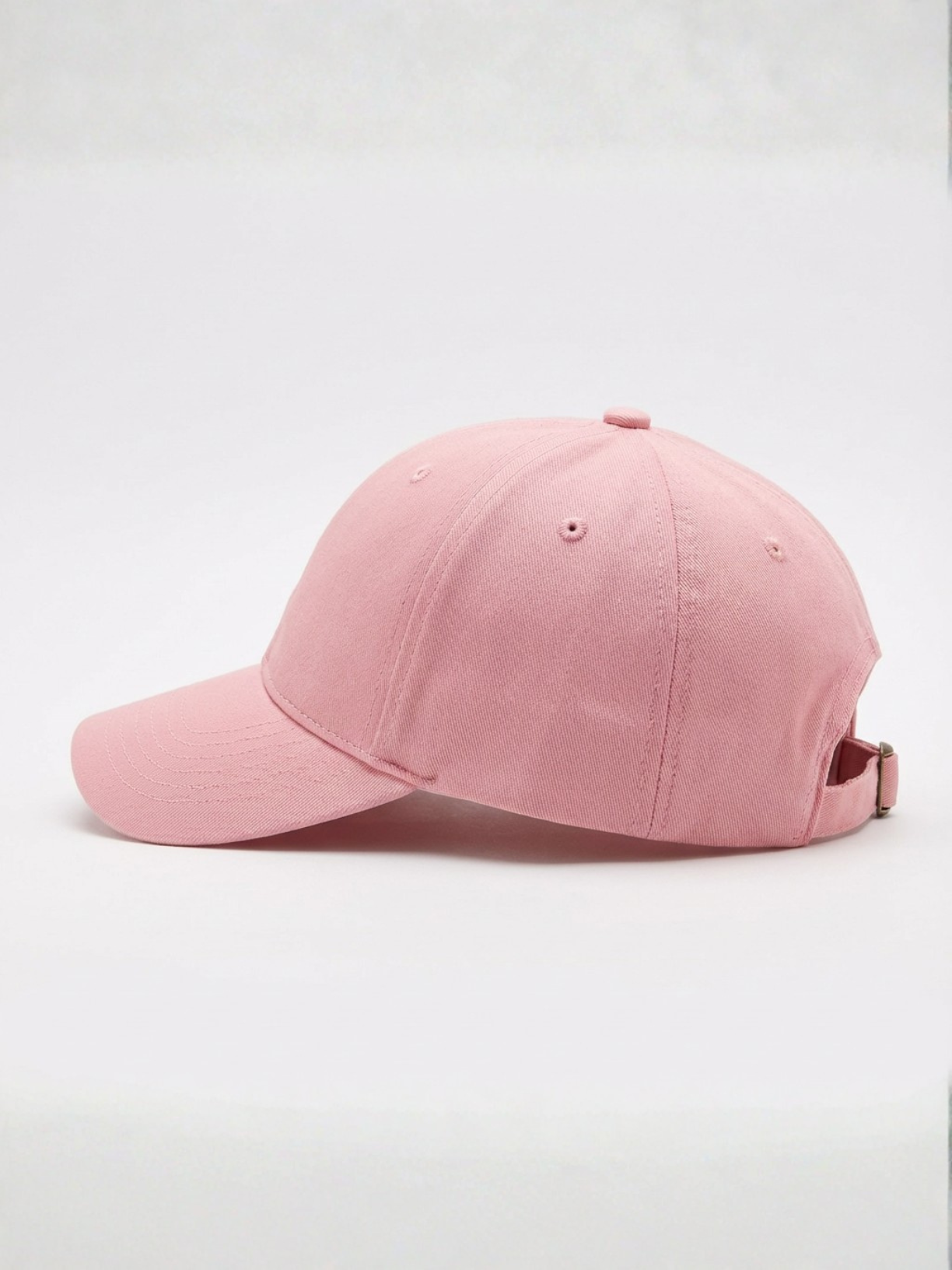 Cotton twill hat in blush rose by Apollo Moda, view 4