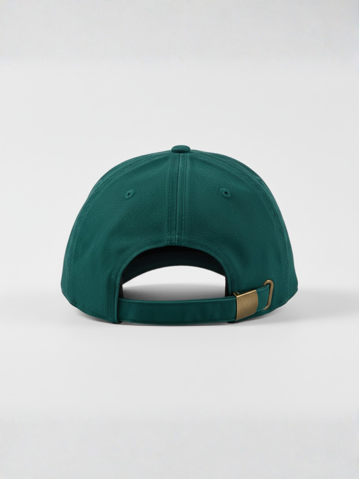 Cotton twill hat in forest green by Apollo Moda, view 4