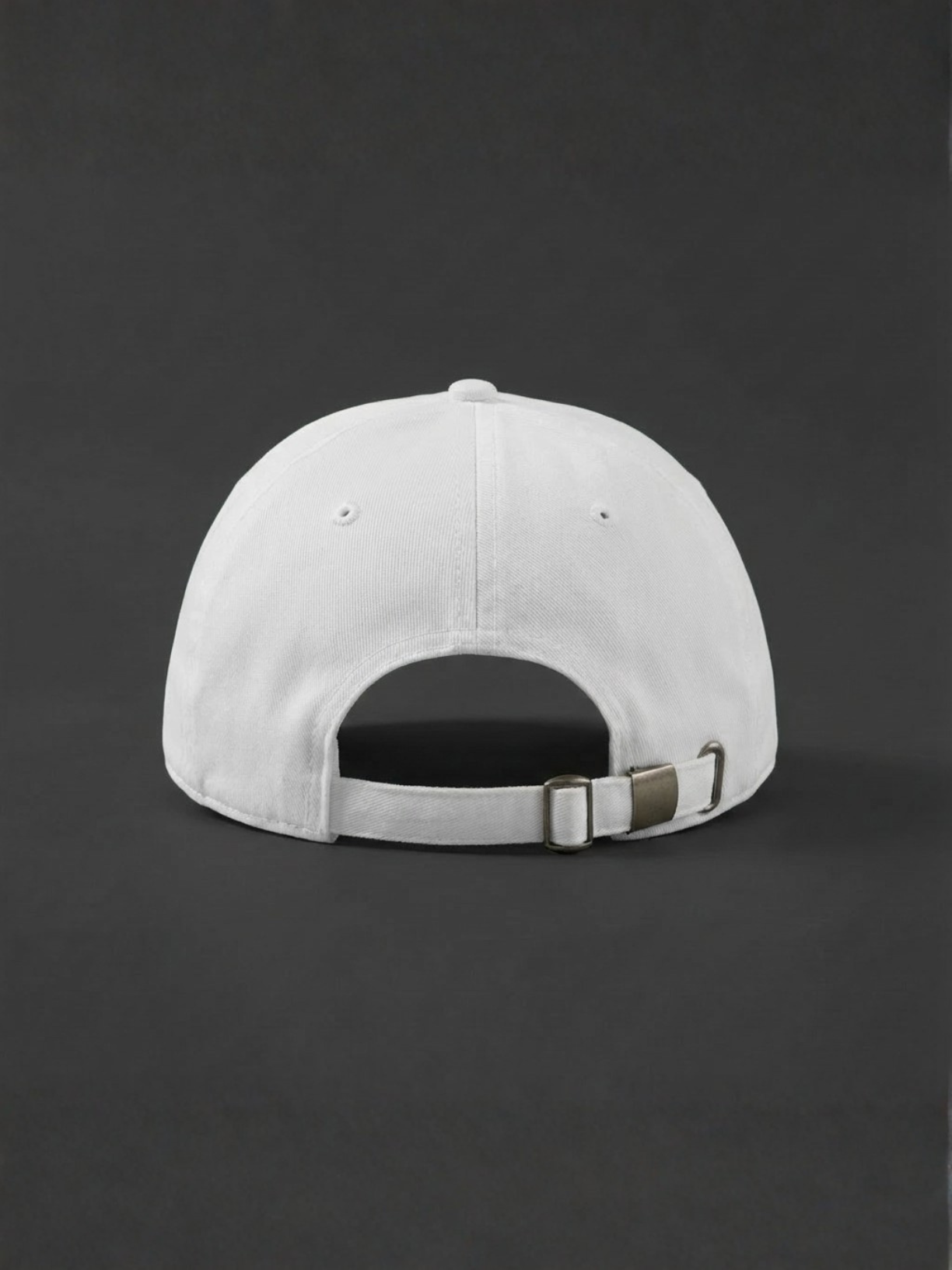 Cotton twill hat in pure white by Apollo Moda, view 5