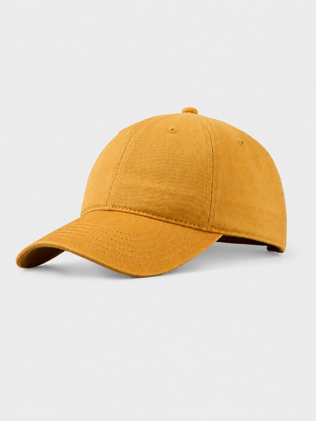 Cotton twill hat in sandstone gold by Apollo Moda, main product view