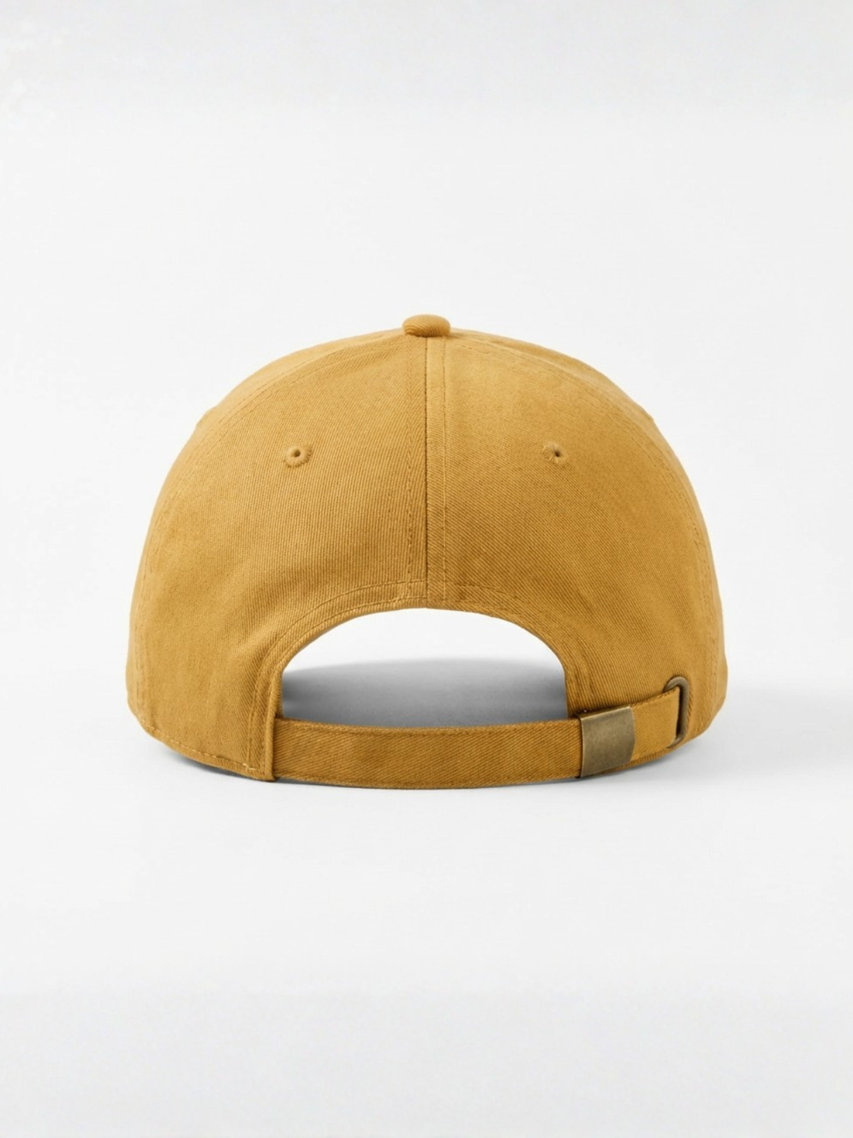 Cotton twill hat in sandstone gold by Apollo Moda, view 5