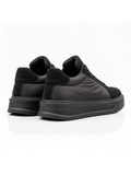 Genesis Axel black and white casual sneaker by Apollo Moda, fourth angle