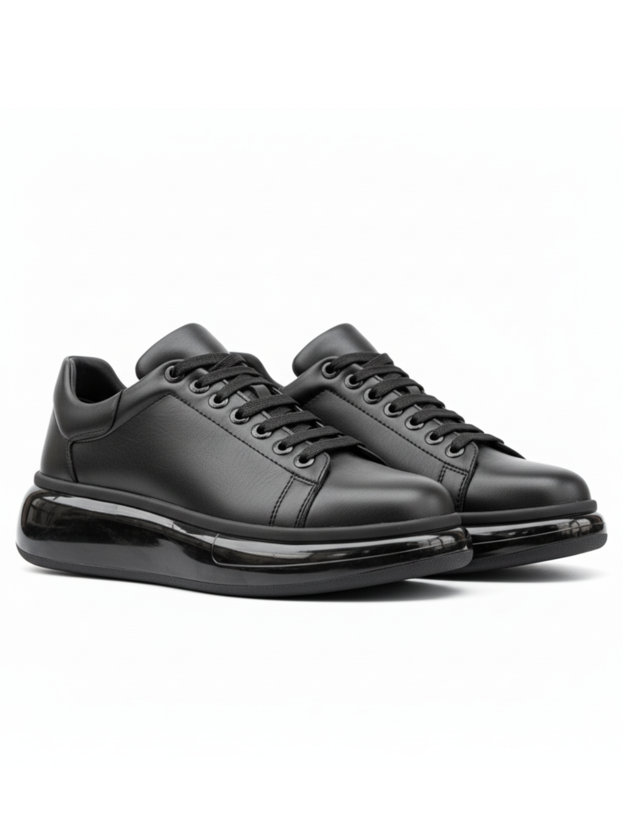 Stark Eclipse Collection casual sneaker in all black by Apollo Moda, view 3