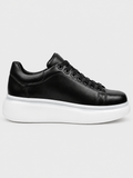 Stark Midnight Contrast Collection casual sneaker in black by Apollo Moda