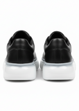 Stark Midnight Contrast Collection casual sneaker in black by Apollo Moda, view 4