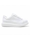 Women's Pluto Pure White casual sneaker in white by Apollo Moda, view 7